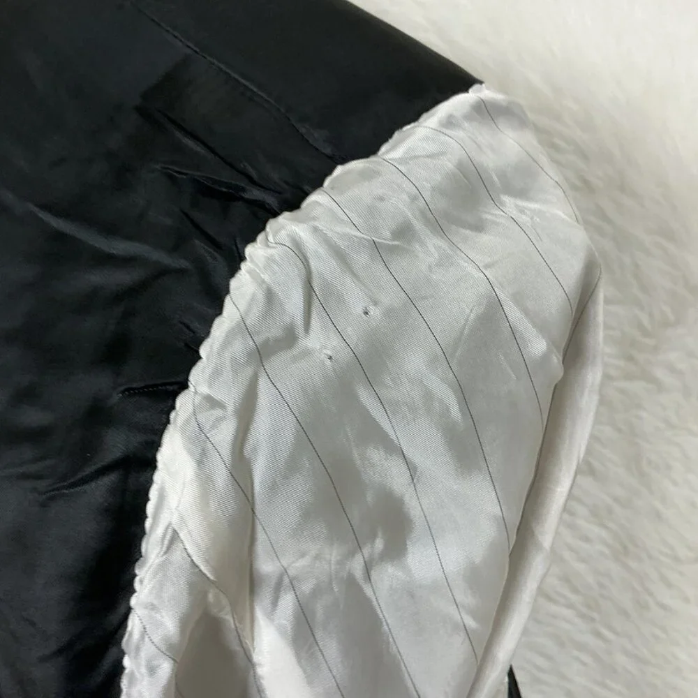 Canali Black Wool 2 Button Blazer Jacket IT 50 R Drop 7 US 40 R